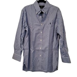 Ralph Lauren Classic Fit Shirt Blue/White sz 32/33 16.5